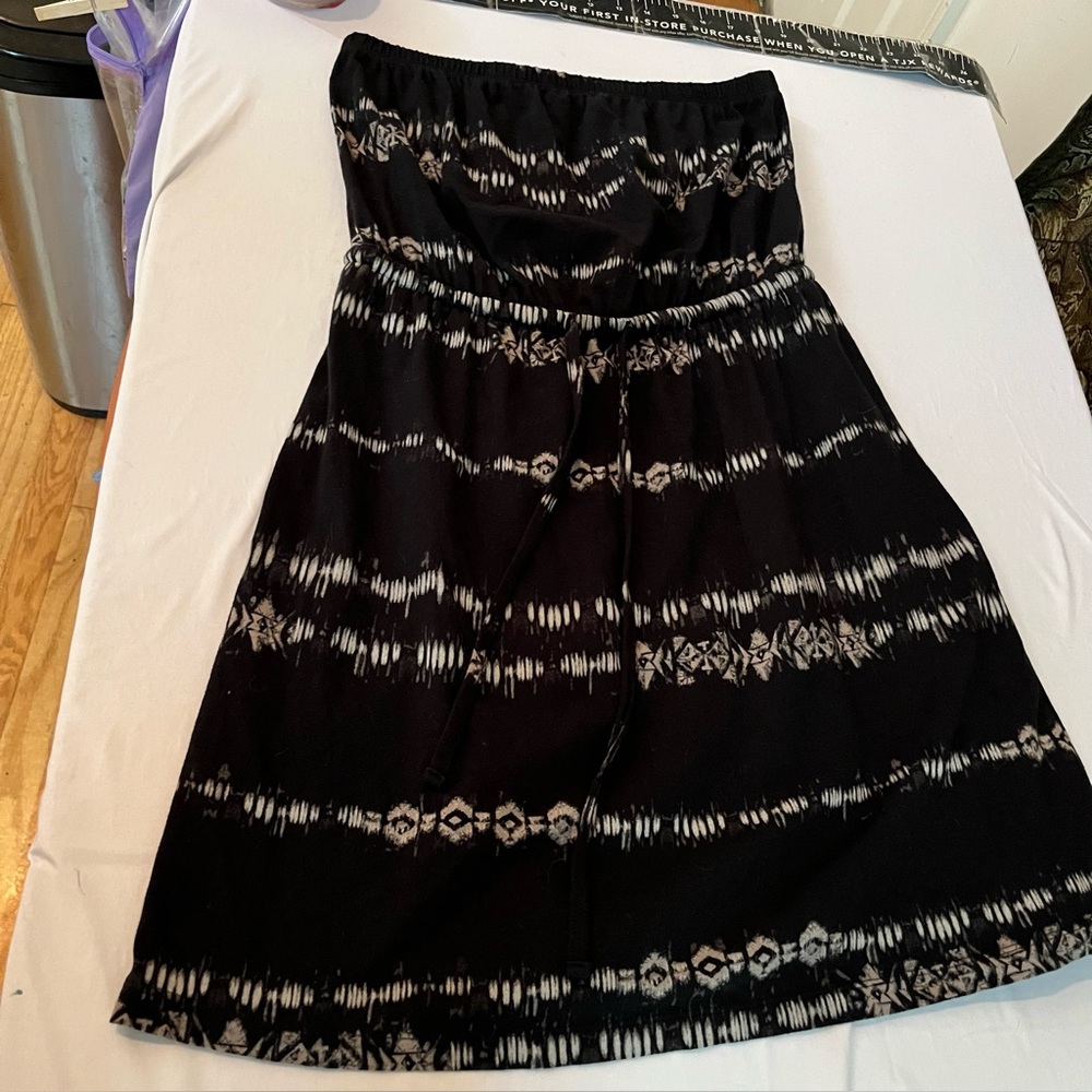 Mossimo Supply Co size large black tie dye sleeveless dress / cover up
